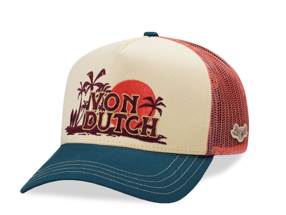 Von Dutch Surf Vintage Sunset Trucker Snapback Casquette