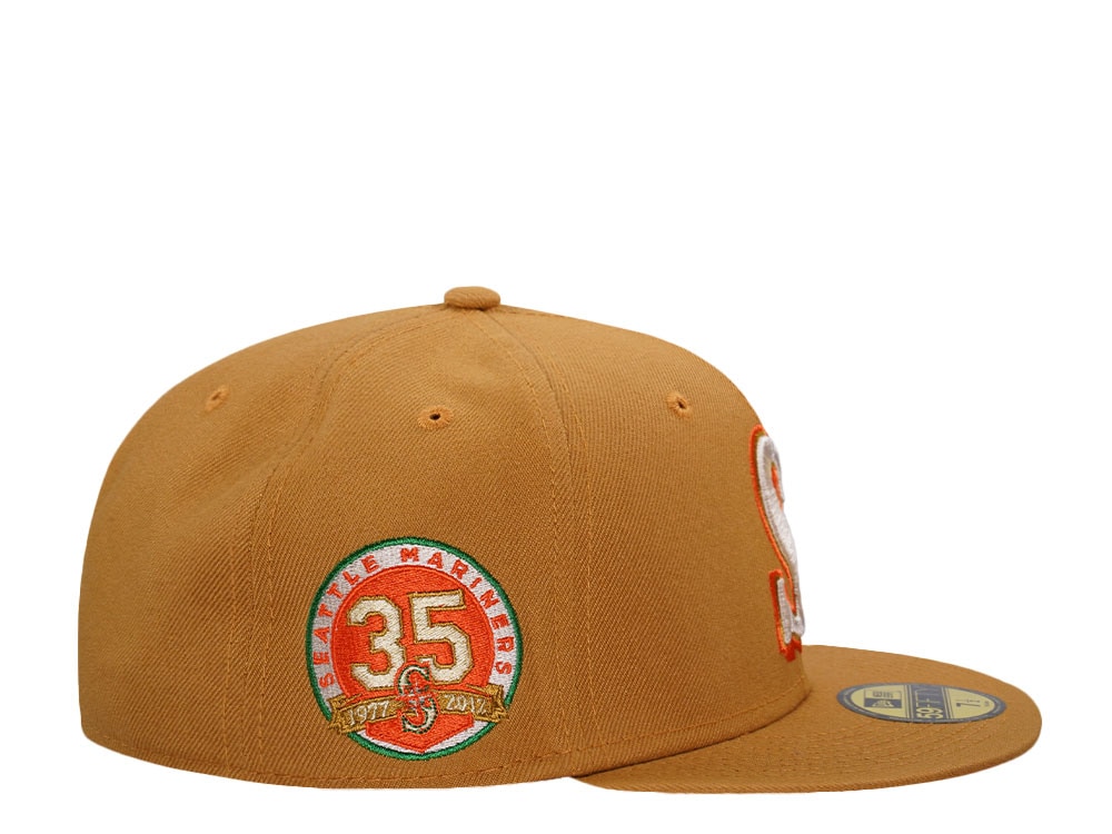 New Era Seattle Mariners 35th Anniversary Panama Orange Edition 59Fifty Fitted Casquette