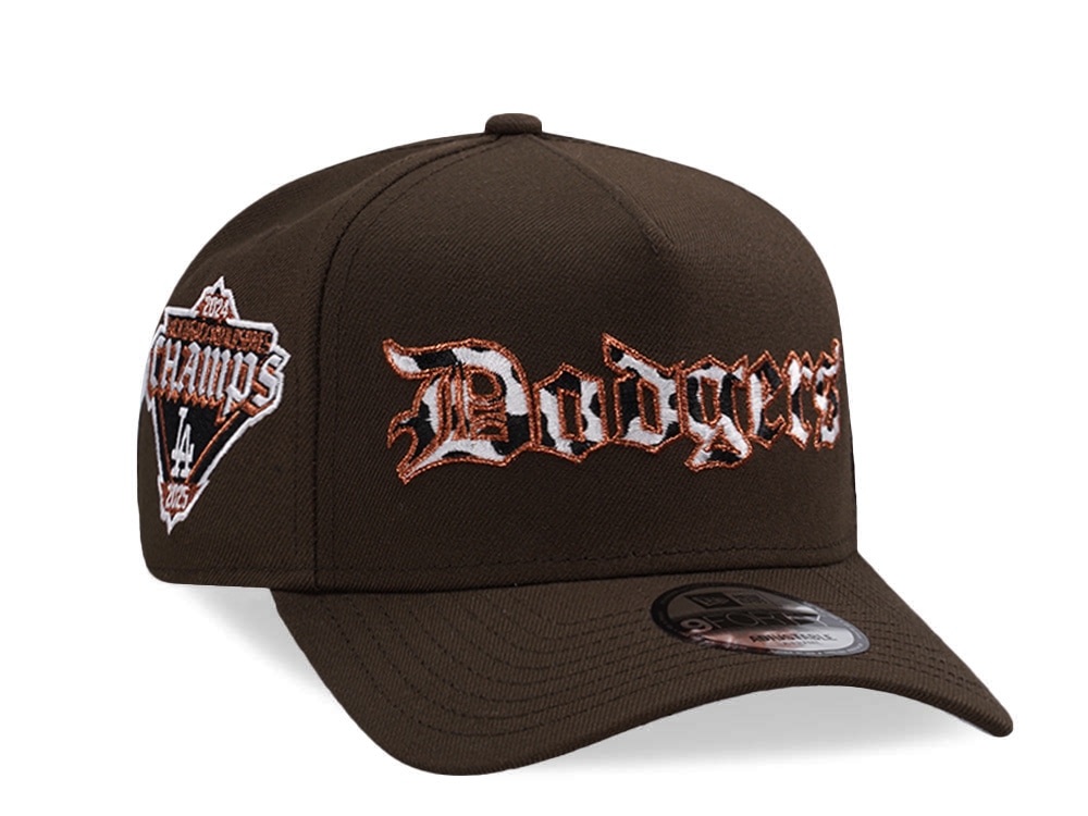 New Era Los Angeles Dodgers World Series 2025 Walnut Prime Edition 9Forty A Frame Snapback Casquette