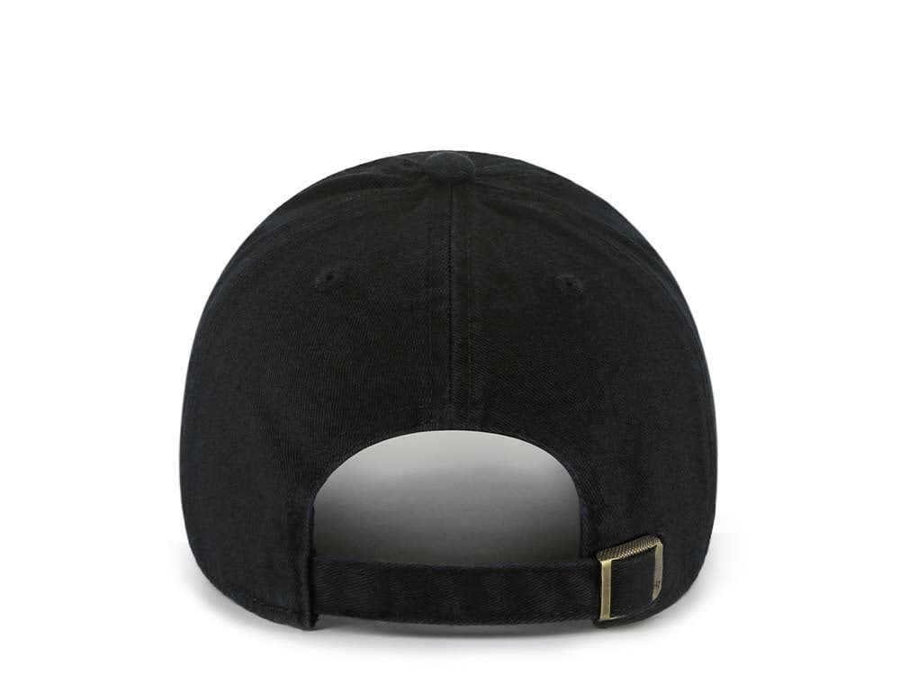 47Brand North Carolina Tar Heels Black Clean Up Strapback Casquette