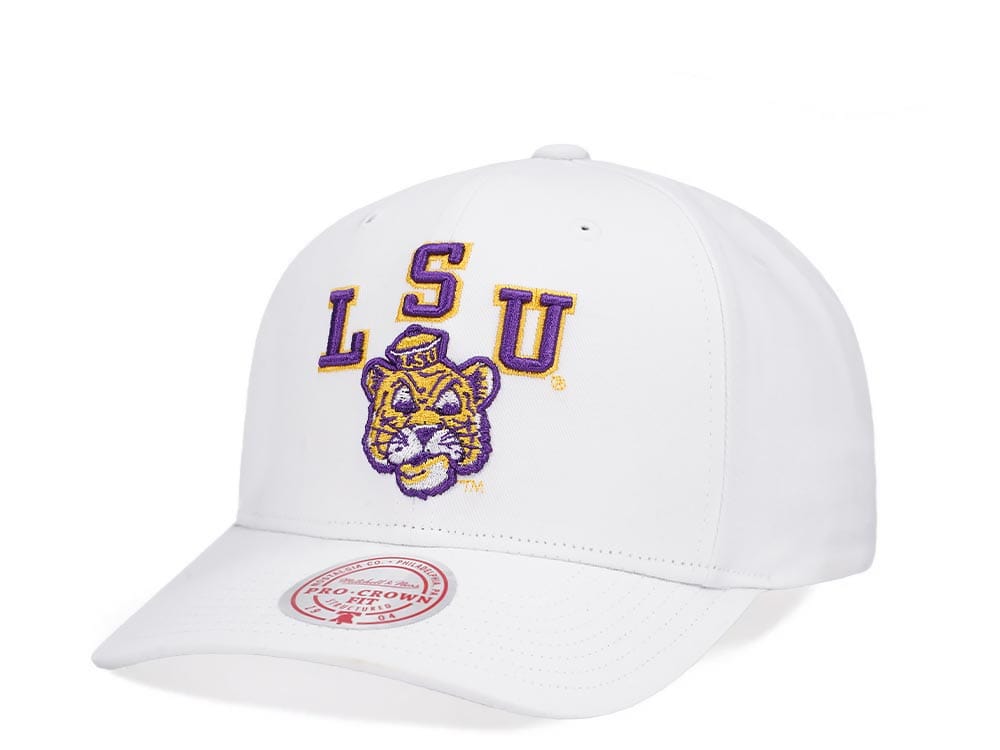 Mitchell & Ness Louisiana State University All in Pro White Snapback Casquette