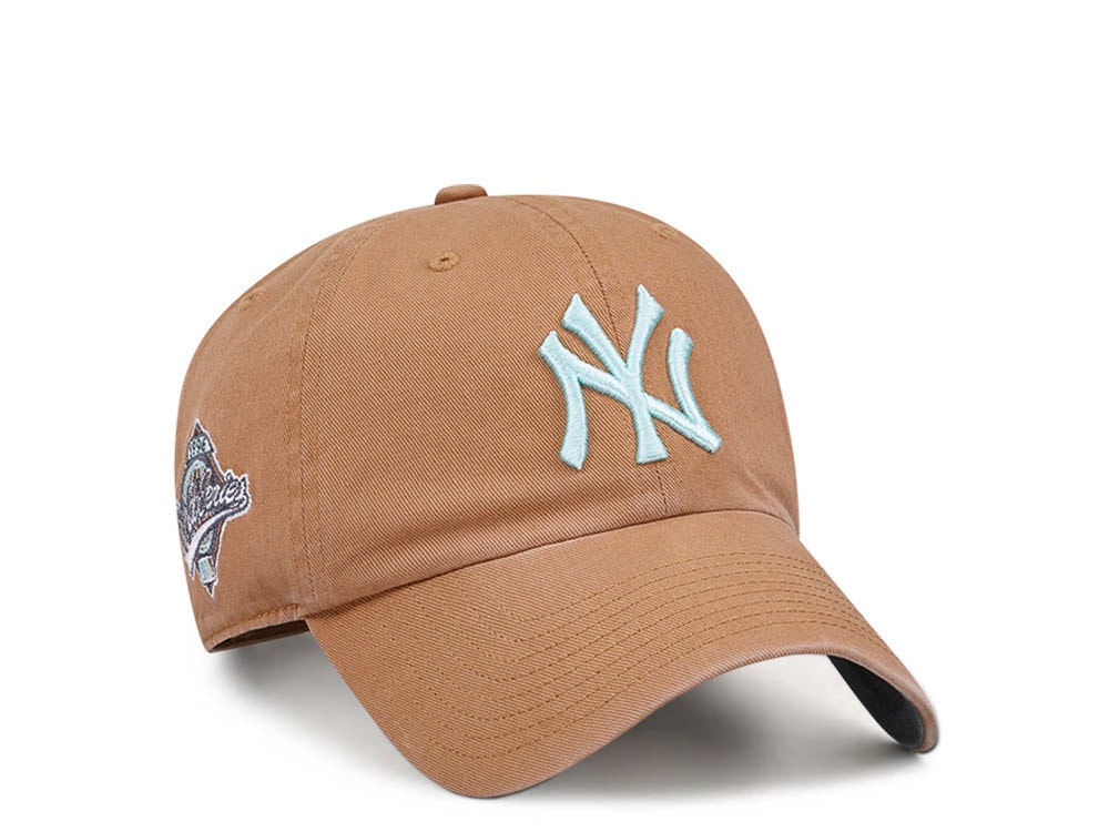 47Brand New York Yankees World Series 1996 Camel Double Under Clean Up Strapback Casquette