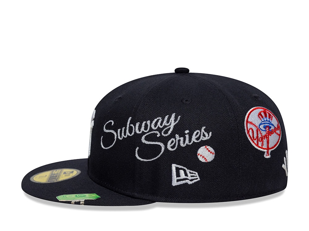 New Era New York Yankees Subway Series Multi Patch Navy Prime Edition 59Fifty Fitted Casquette