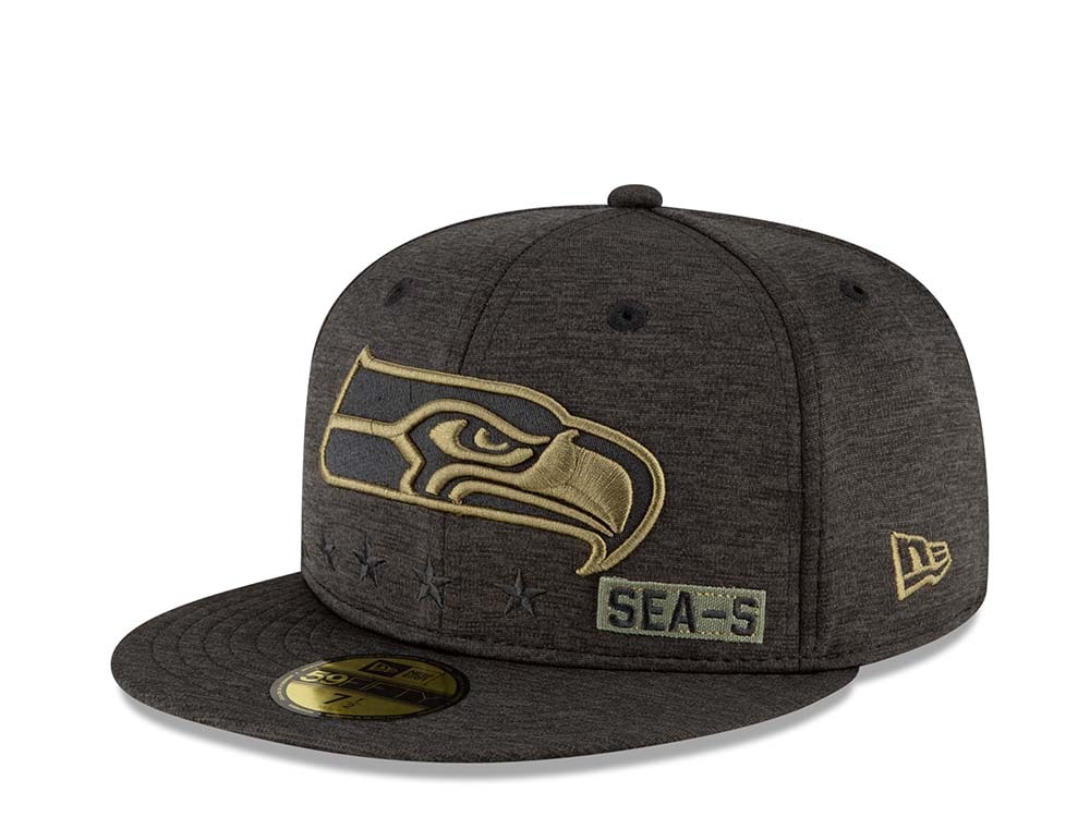 New Era Seattle Seahawks Salute to Service 2020 Fitted 59Fifty Casquette