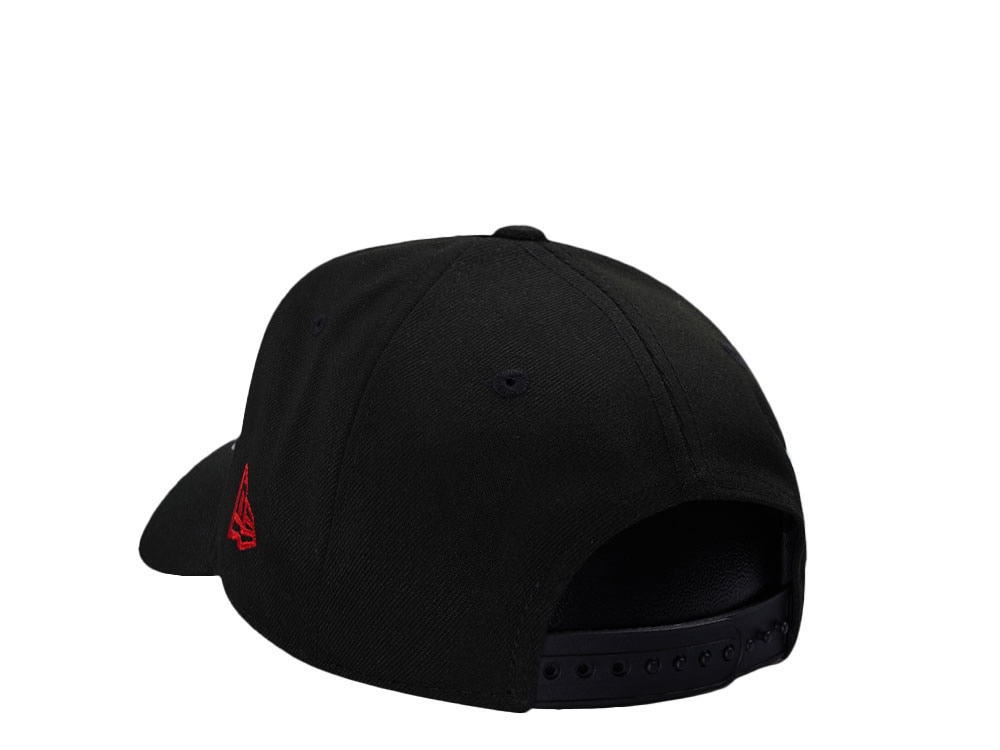 New Era Los Angeles Dodgers Script Black and Red Edition 9Forty A Frame Snapback Casquette