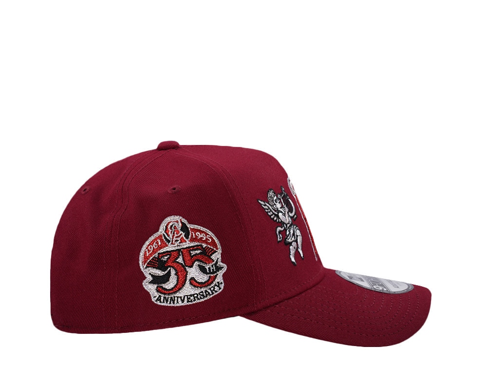 New Era Anaheim Angels 35th Anniversary Cupids Cardinal Red Prime Edition 9Forty A Frame Snapback Casquette