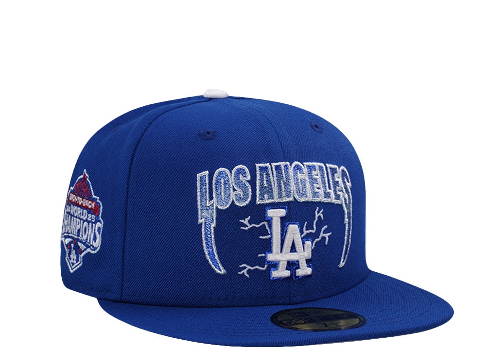 New Era Los Angeles Dodgers Back to Back World Champions Blue Prime Edition 59Fifty Fitted Casquette