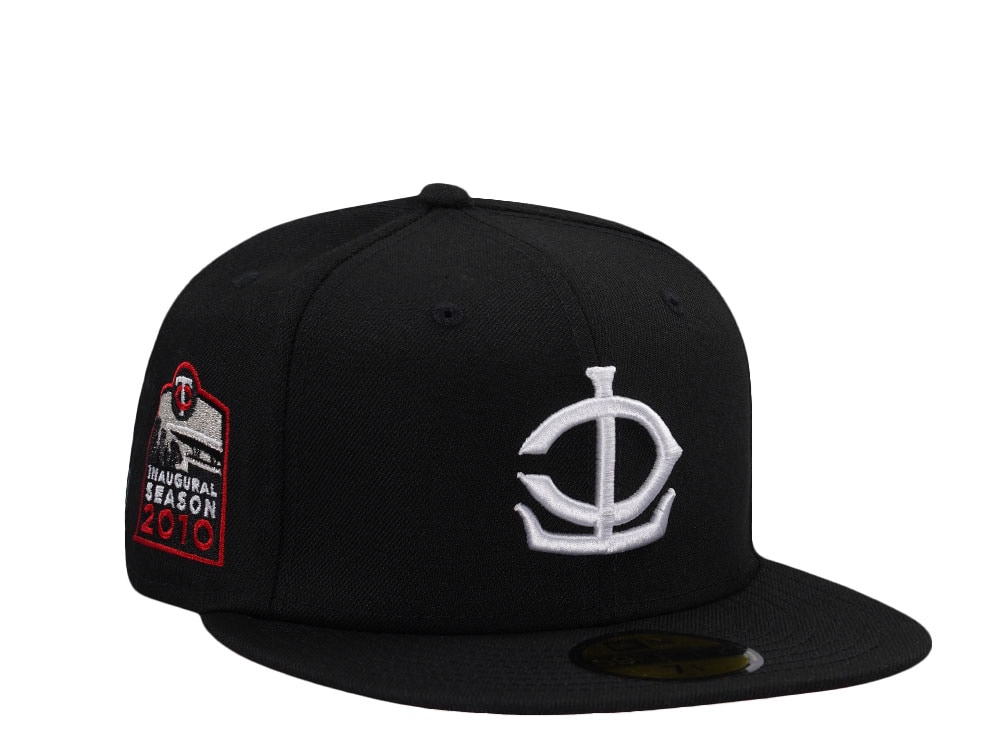 New Era Minnesota Twins Inaugural Season 2010 Black Prime Edition 59Fifty Fitted Casquette