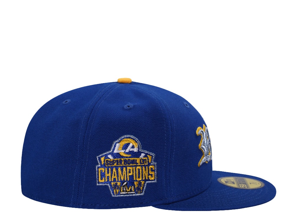 New Era Los Angeles Rams Super Bowl Champions Blue Prime Edition 59Fifty Fitted Casquette