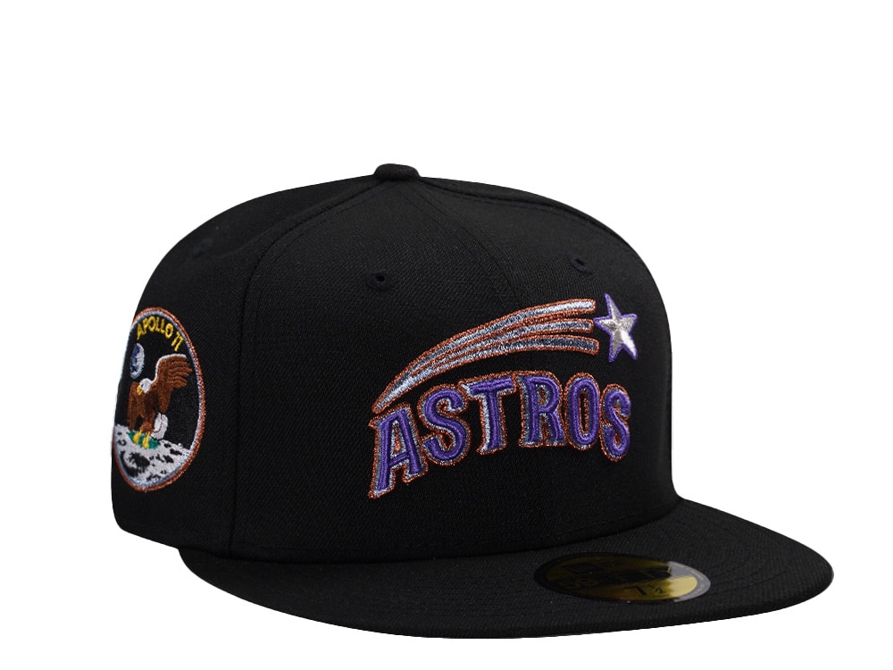 New Era Houston Astros Apollo Black Prime Edition 59Fifty Fitted Casquette