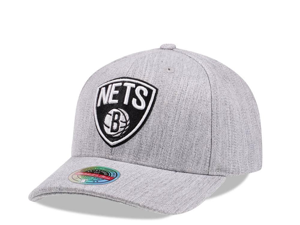 Mitchell & Ness Brooklyn Nets Heather Red Line Flex Snapback Casquette