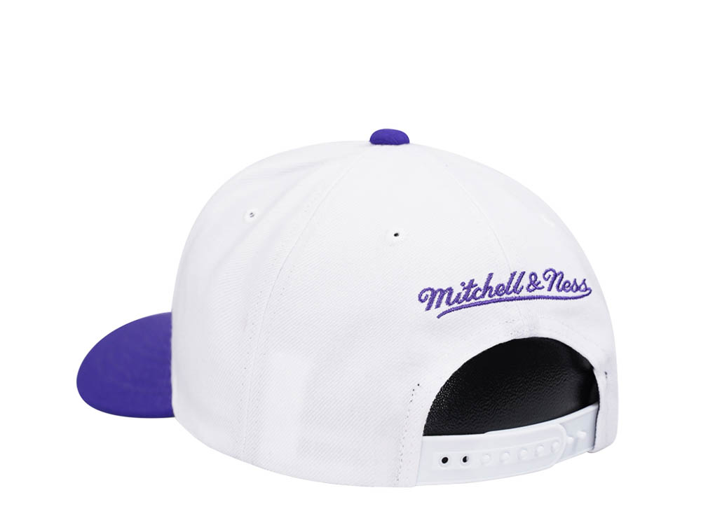 Mitchell & Ness Milwaukee Bucks Team Two Tone 2.0 Pro White Snapback Casquette