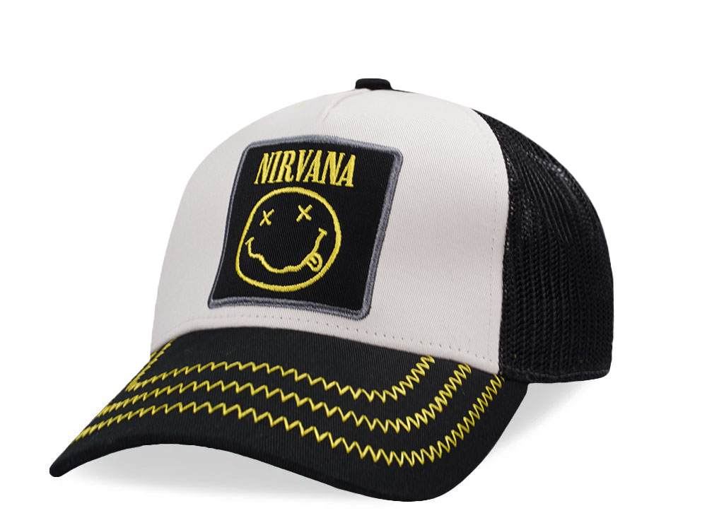 Amplified Nirvana Stone Black Trucker Snapback Casquette