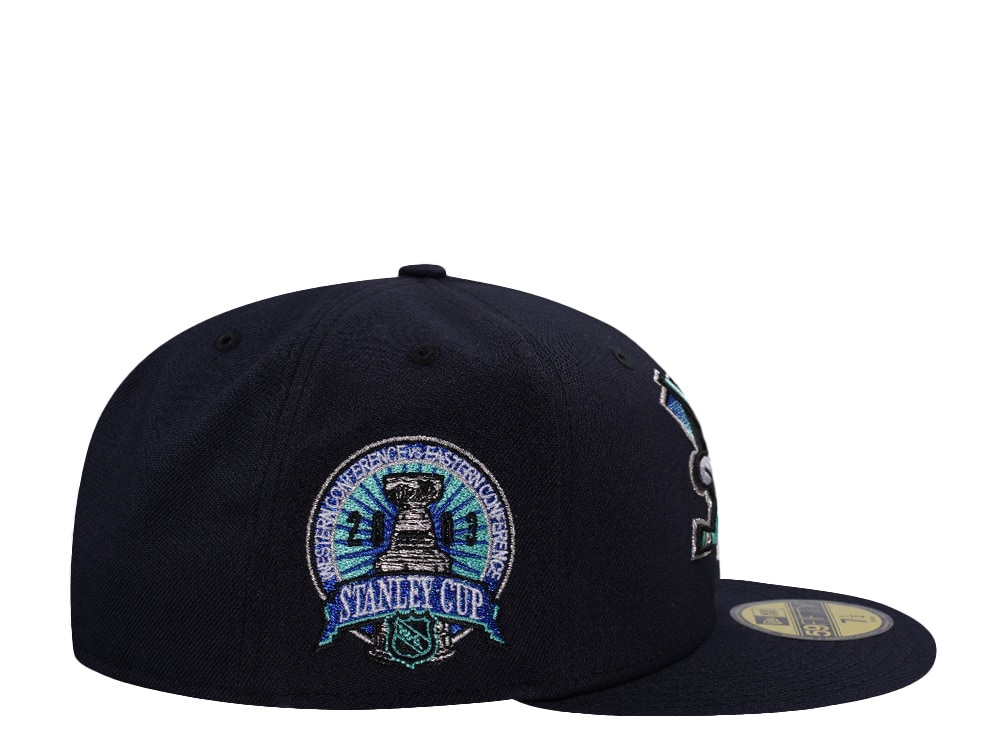 New Era Anaheim Ducks Stanley Cup 2003 Ocean Blue Prime Edition 59Fifty Fitted Casquette