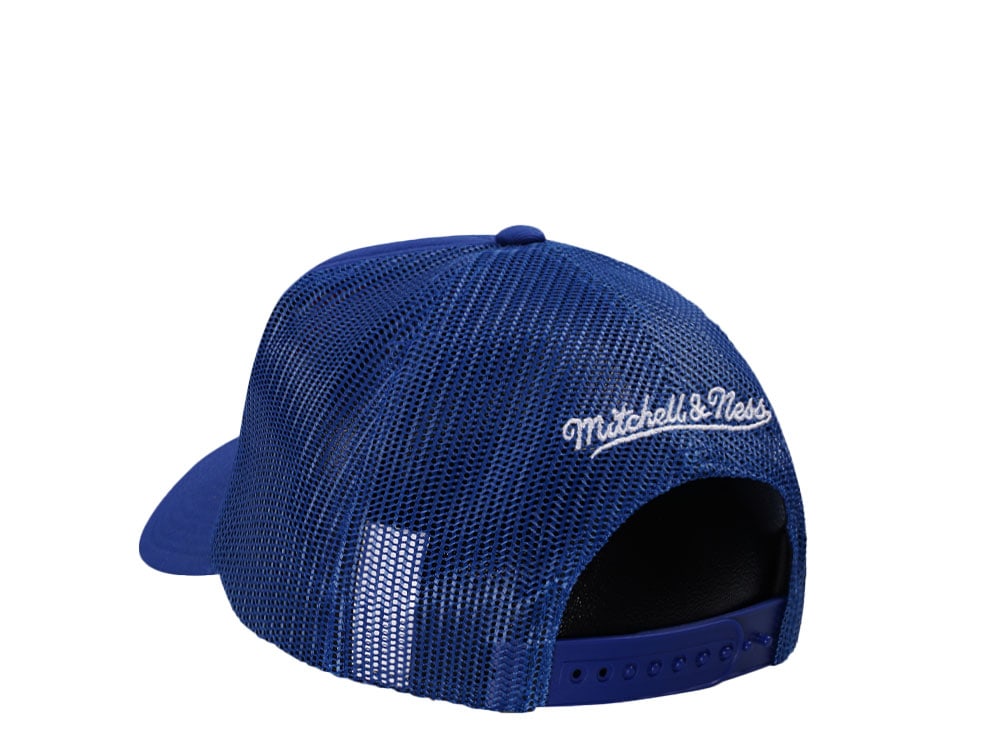 Mitchell & Ness Philadelphia 76ers Dark Blue Trucker Adjustable Fit Snapback Casquette