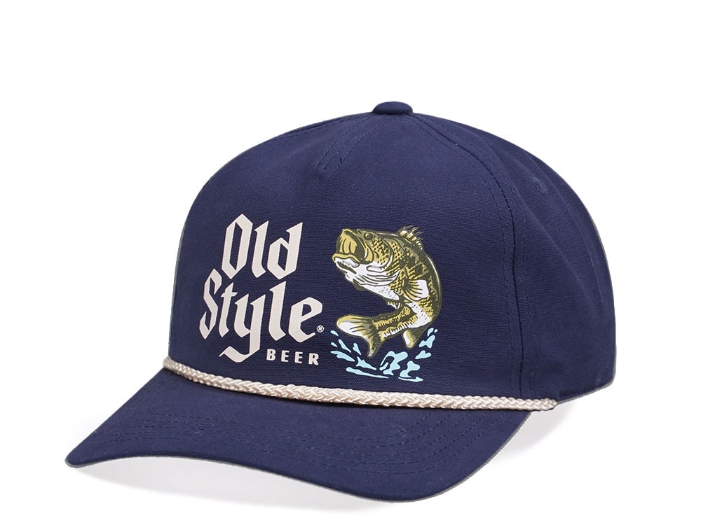 American Needle Old Style Canvas Cappy Navy Casual Snapback Casquette