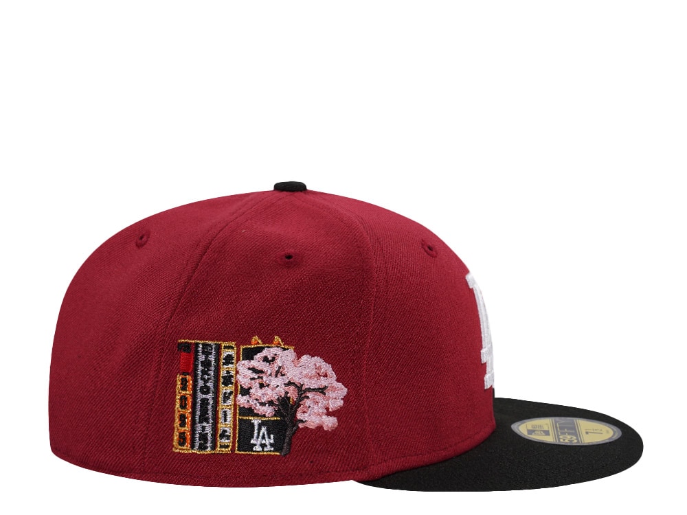 New Era Los Angeles Dodgers Tokyo Series 2025 Lucky Cat Brick Red Two Tone Edition 59Fifty Fitted Casquette