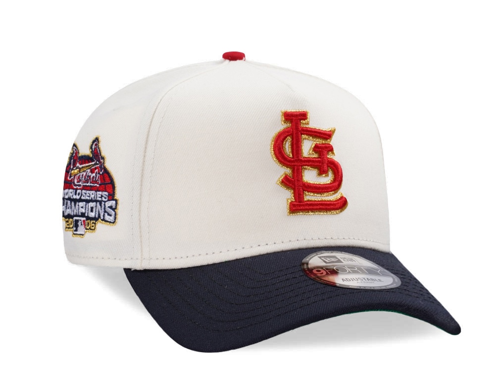 New Era St. Louis Cardinals World Series 2006 Chrome Two Tone Edition 9Forty A Frame Snapback Casquette