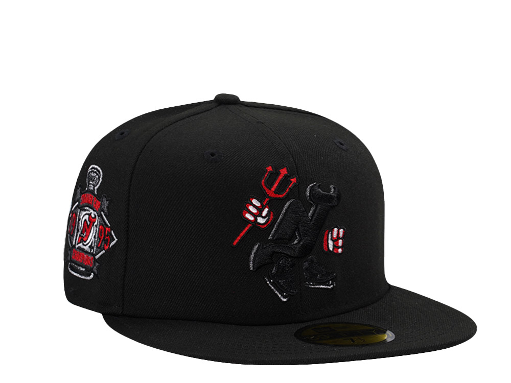 New Era New Jersey Devils Stanley Cup 1995 Black Prime Edition 59Fifty Fitted Casquette