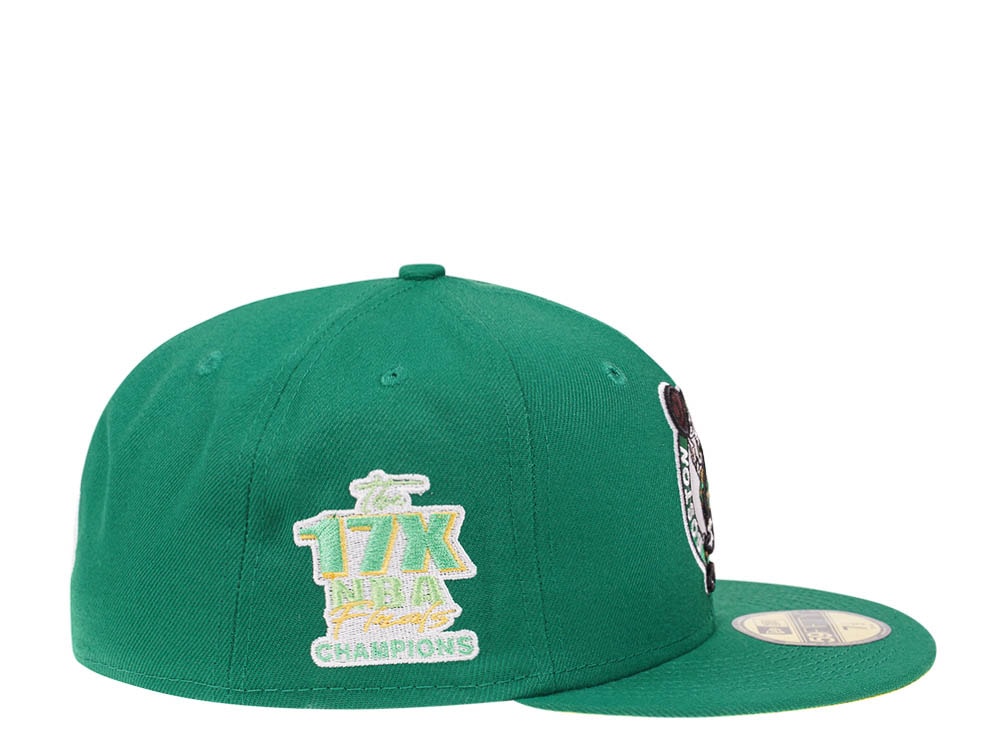 New Era Boston Celtics Citruspop Patch The 17x NBA Finals Champions 59fifty Fitted Casquette