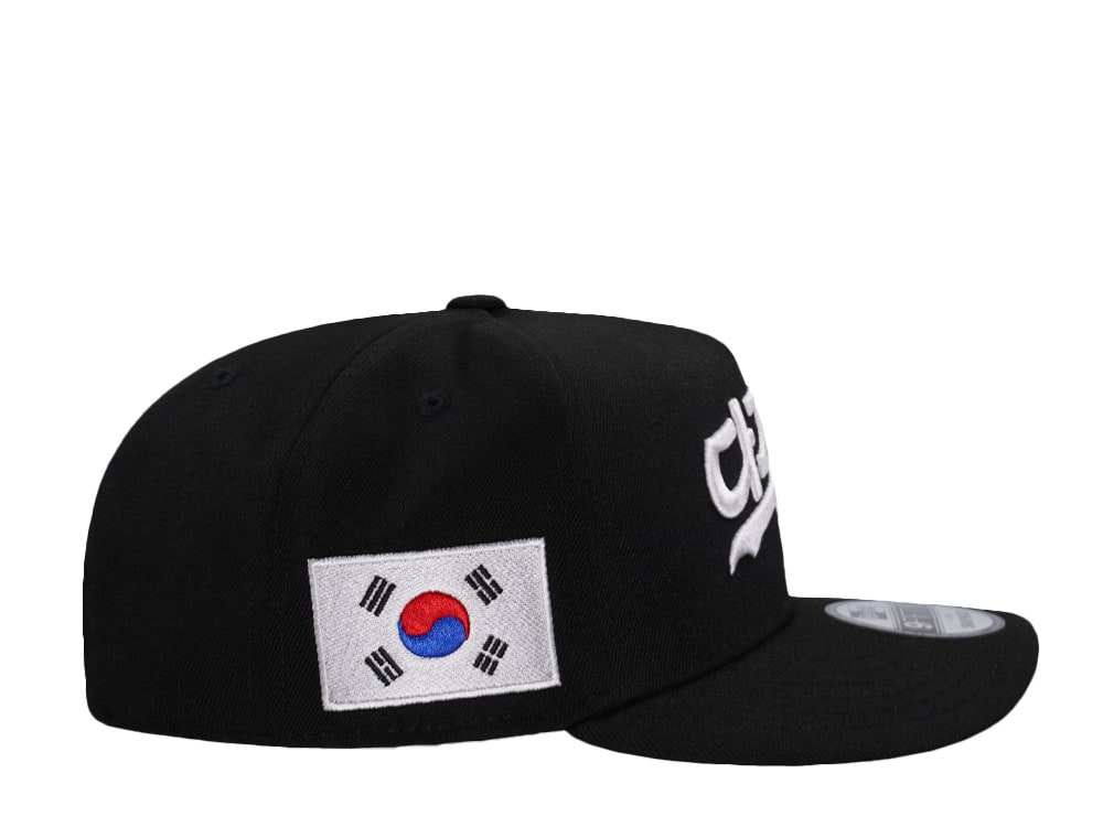 New Era Los Angeles Dodgers Korean Script Black Prime Edition 9Fifty A Frame Snapback Casquette