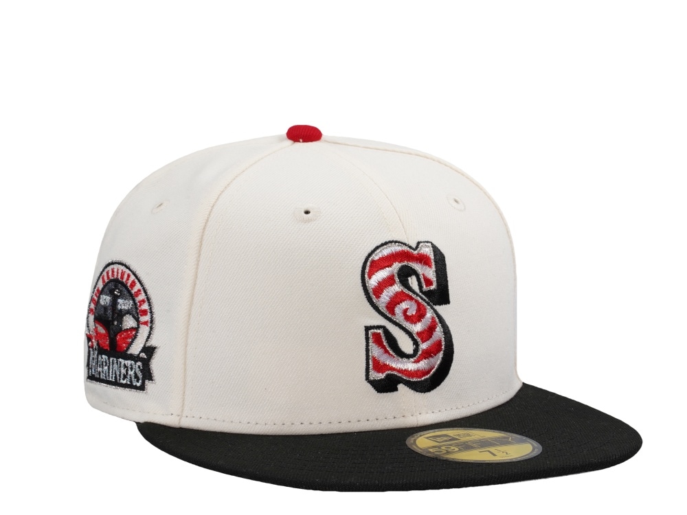 New Era Seattle Mariners 30th Anniversary Spiral Chrome Two Tone Horror Edition 59Fifty Fitted Casquette