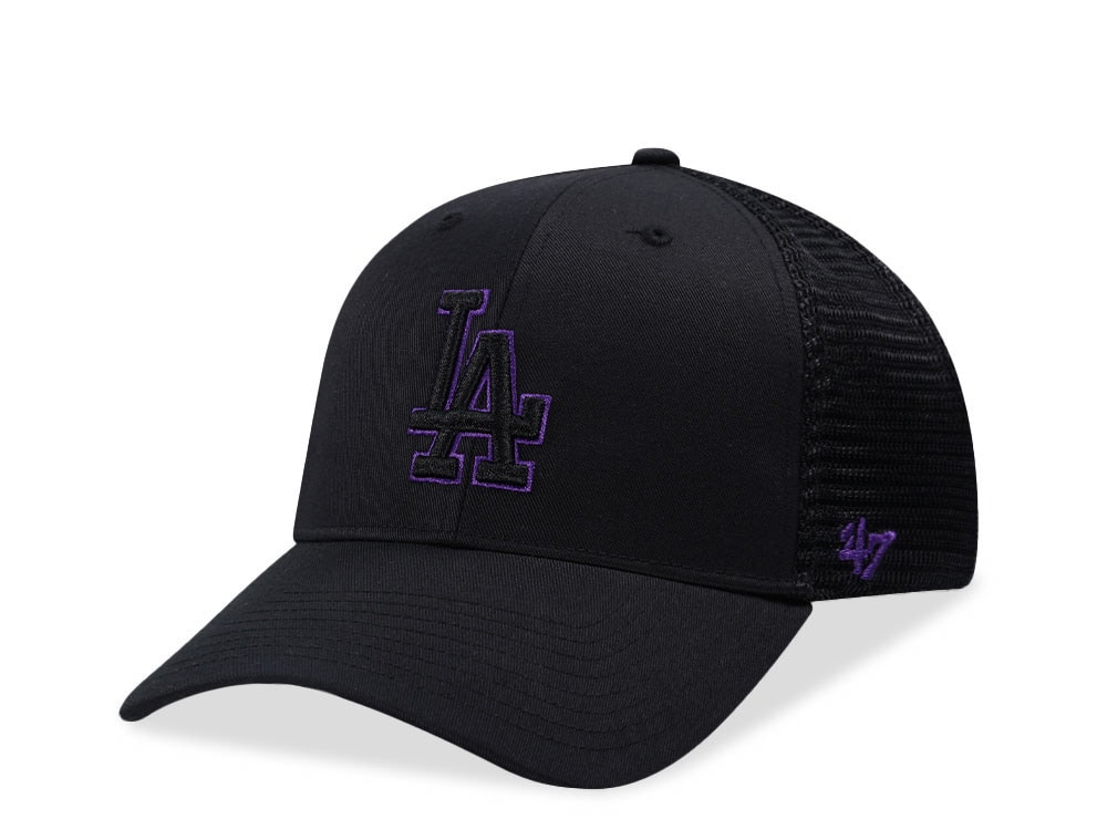 47Brand Los Angeles Dodgers Black MVP Trucker Snapback Casquette