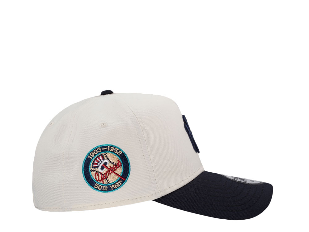 New Era New York Yankees 50th Anniversary Liberty Chrome Two Tone Edition 9Forty A Frame Snapback Casquette