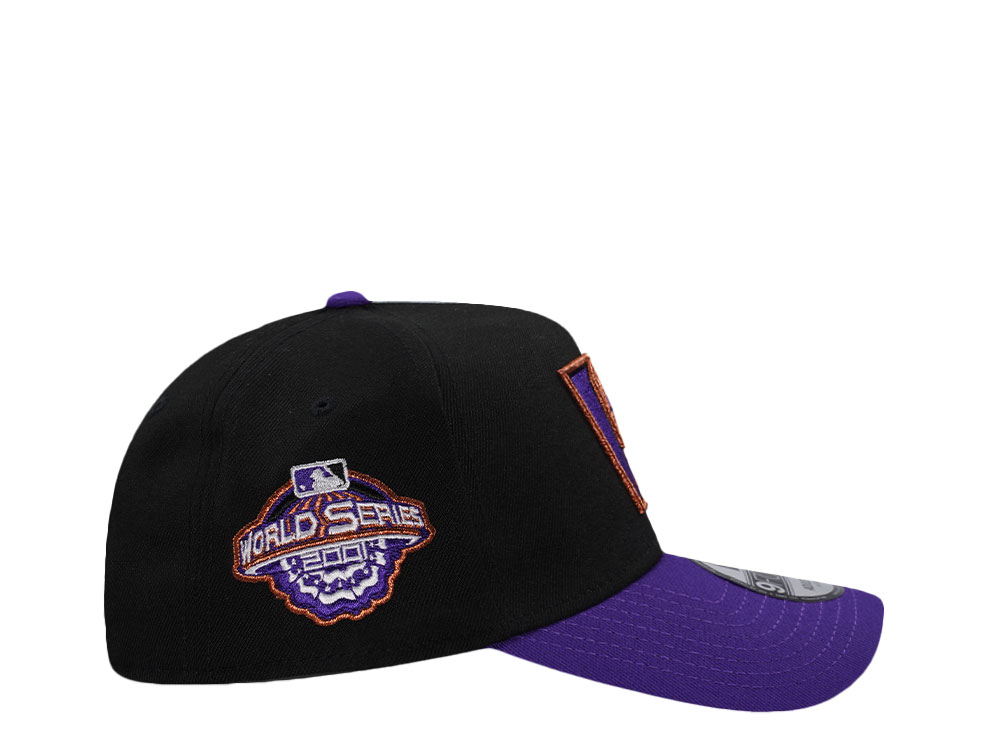 New Era Arizona Diamondbacks World Series 2001 Black Two Tone Edition 9Forty A Frame Snapback Casquette