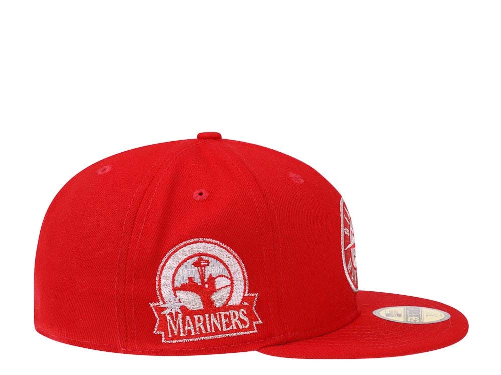 New Era Seattle Mariners 30th Anniversary Red Throwback Edition 59Fifty Fitted Casquette