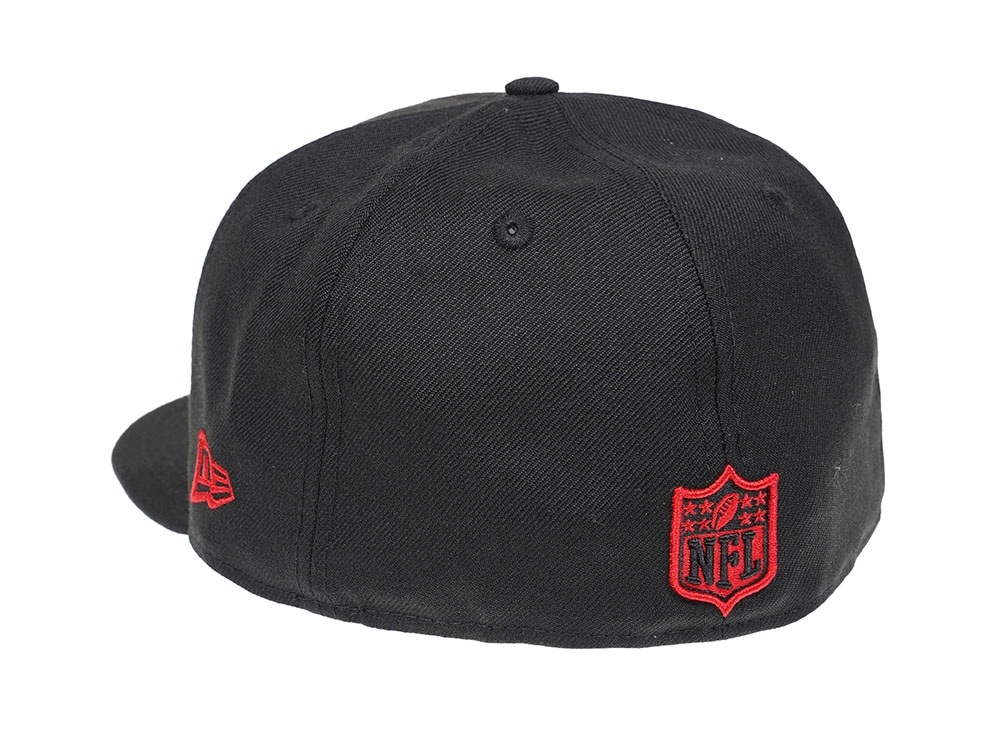 New Era New England Patriots Black Scarlet Edition 59Fifty Fitted Casquette