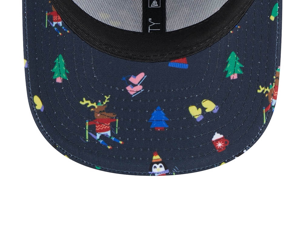 New Era New York Yankees Festive Navy Kids 9Fifty Strapback Casquette