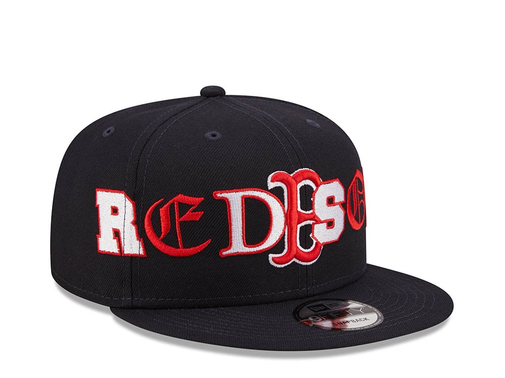 New Era Boston Red Sox Team Typography 9Fifty Snapback Casquette