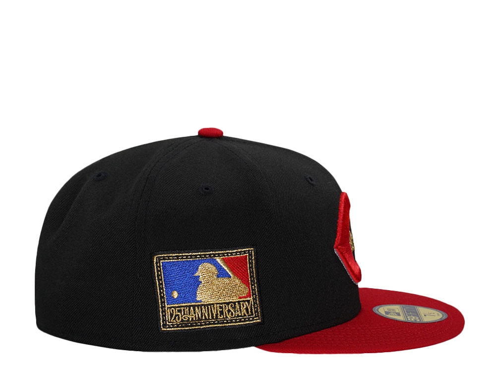 New Era Cincinnati Reds MLB 125th Anniversary Black Two Tone Edition 59Fifty Fitted Casquette