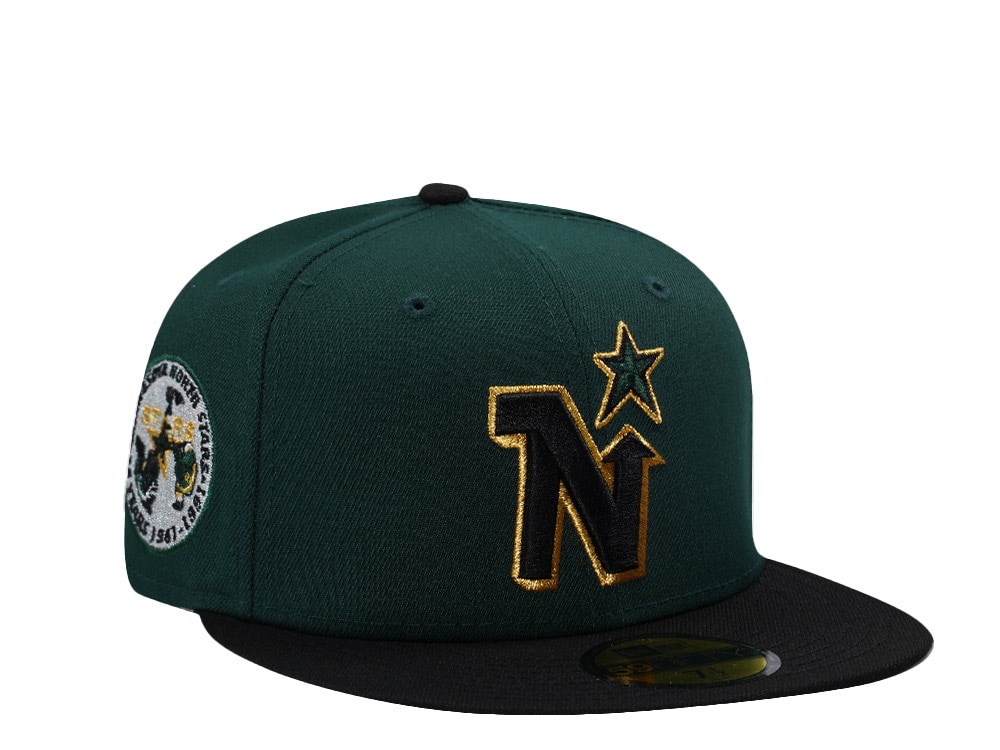 New Era Minnesota North Stars 25th Anniversary Dark Green Two Tone Edition 59Fifty Fitted Casquette