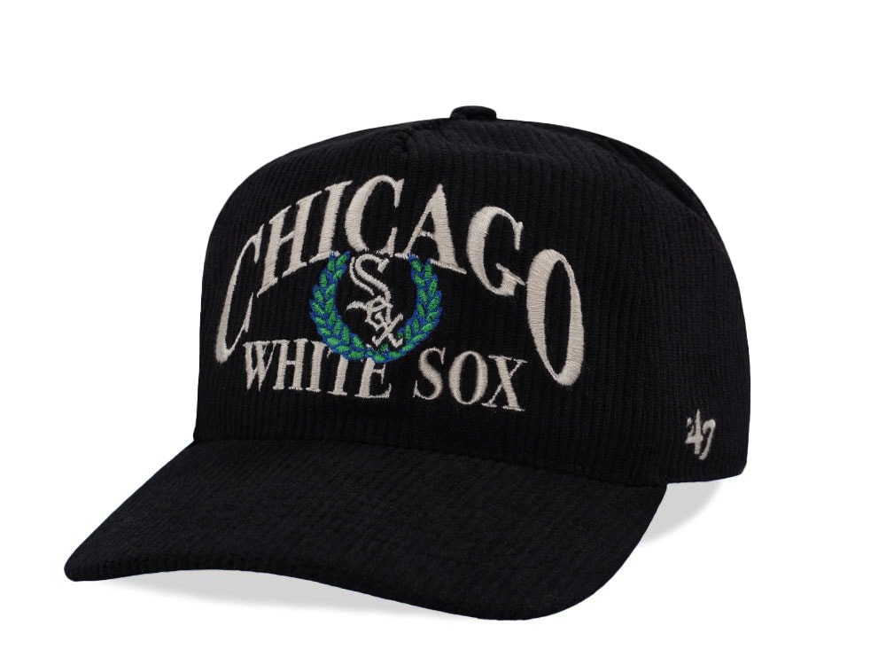 47Brand Chicago White Sox Black Pitchout Cord Edition Snapback Casquette