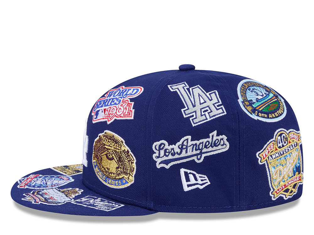 New Era Los Angeles Dodgers All Over Blue Edition 59Fifty Fitted Casquette