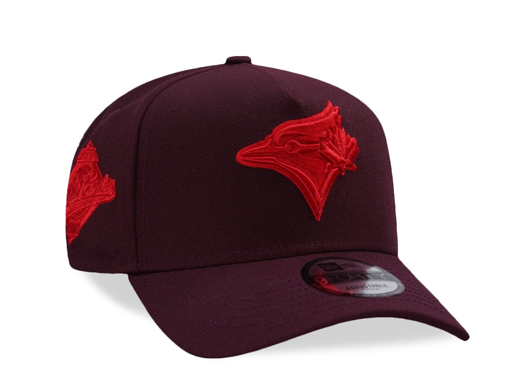 New Era Toronto Blue Jays 25th Anniversary Maroon Prime Edition 9Forty A Frame Snapback Casquette