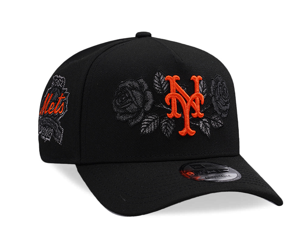 New Era New York Mets 40th Anniversary Black Prime Edition 9Forty A Frame Snapback Casquette