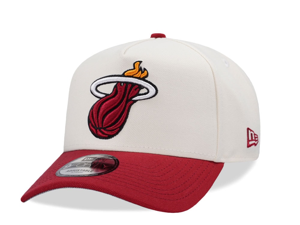 New Era Miami Heat Classic Chrome Two Tone Edition 9Forty A Frame Snapback Casquette
