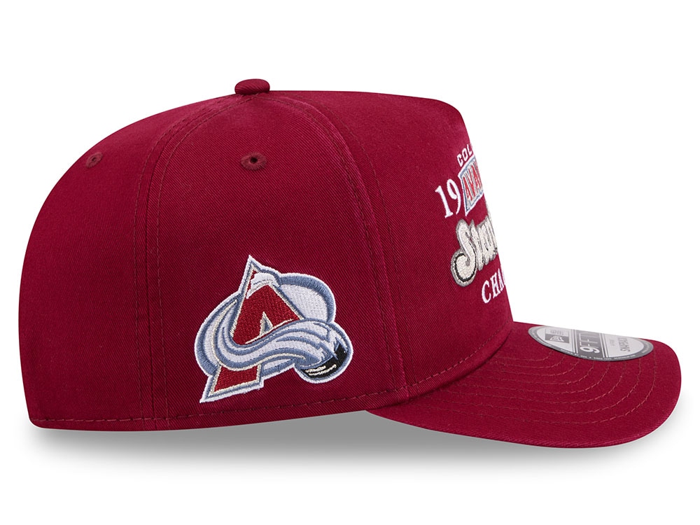 New Era Colorado Avalanche Stanley Cup Champions 1996 Historic Maroon Edition 9Fifty A Frame Snapback Casquette