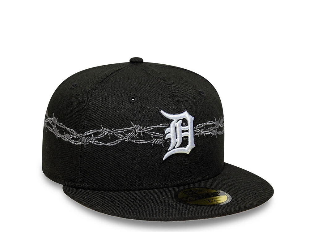 New Era Detroit Tigers MLB Icon Barbwire Black Prime Edition 59Fifty Fitted Casquette