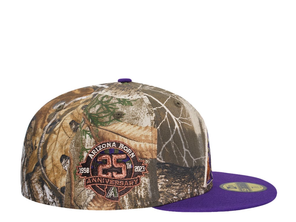 New Era Arizona Diamondbacks 25th Anniversary Real Tree Copper Two Tone Edition 59Fifty Fitted Casquette