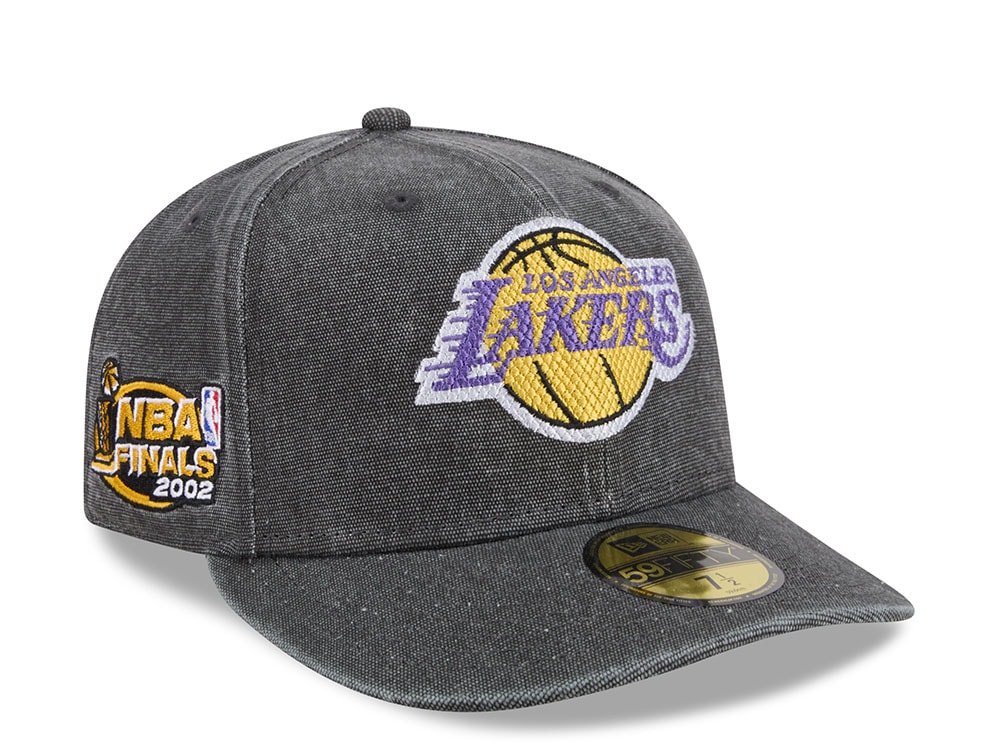 New Era Los Angeles Lakers NBA Finals 2002 HWC Charcoal Edition 59Fifty Fitted Casquette