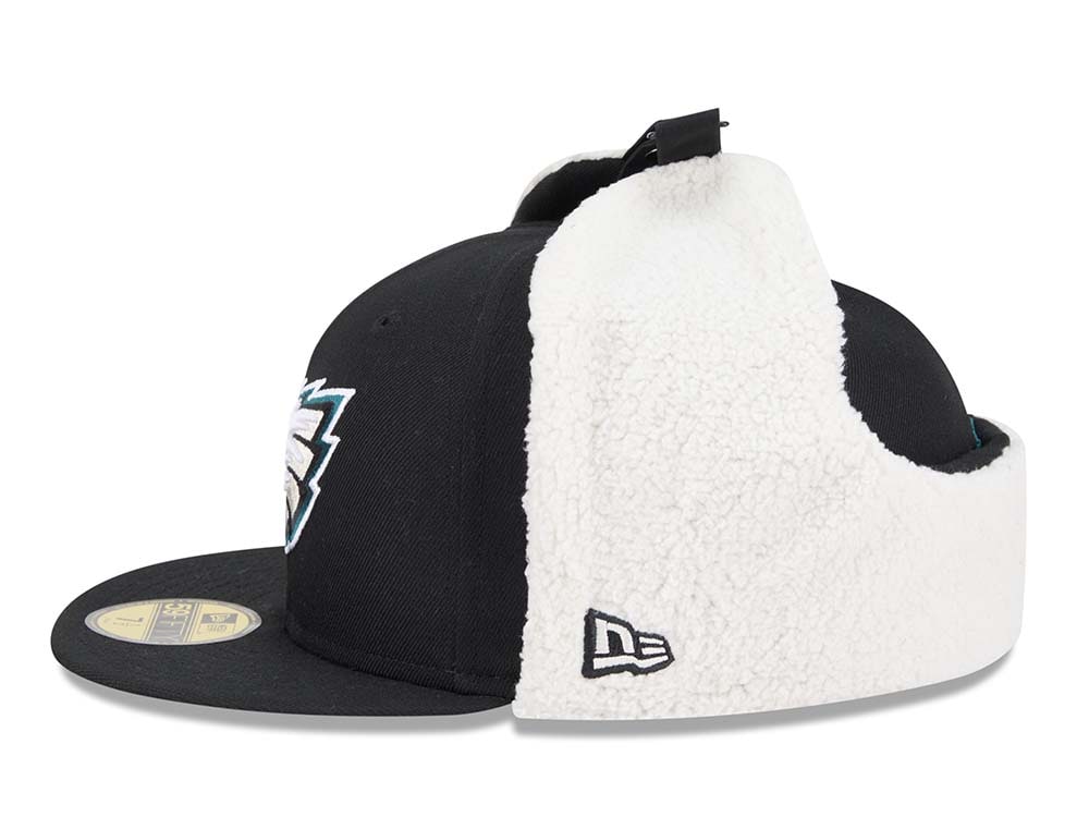 New Era Philadelphia Eagles Classic Black 59Fifty Dogear Fitted Casquette