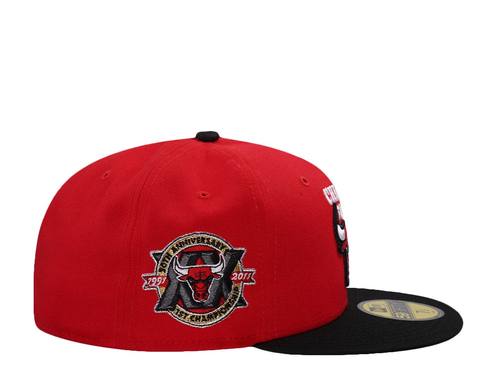New Era Chicago Bulls 20th Anniversary Red Two Tone Edition 59Fifty Fitted Casquette