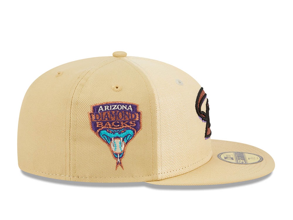 New Era Arizona Diamondbacks Raffia Front Vegas Gold Edition 59Fifty Fitted Casquette