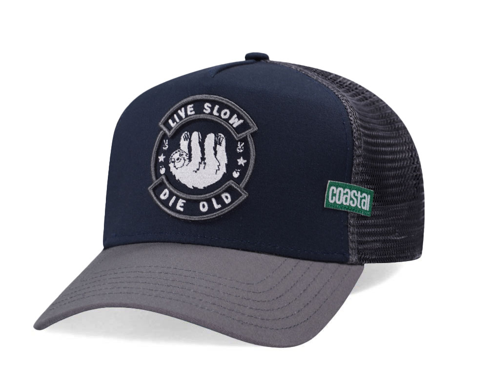 Djinns Live Slow Die Old Sloth Coastal Trucker Snapback Casquette
