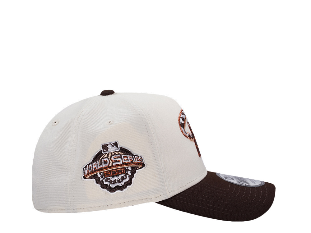 New Era Arizona Diamondbacks World Series 2001 Chrome Two Tone Edition 9Forty A Frame Snapback Casquette
