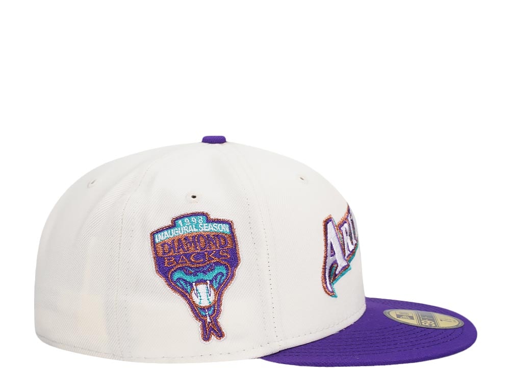 New Era Arizona Diamondbacks Inaugural Season 1998 Chrome Prime Two Tone Edition 59Fifty Fitted Casquette